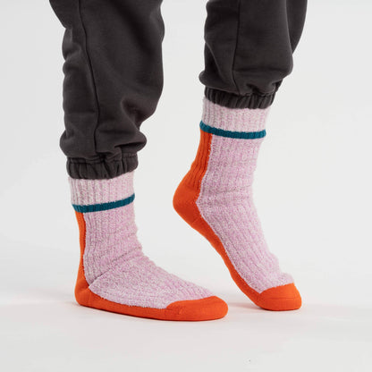Color Ragg Fleece Lined Knit House Socks