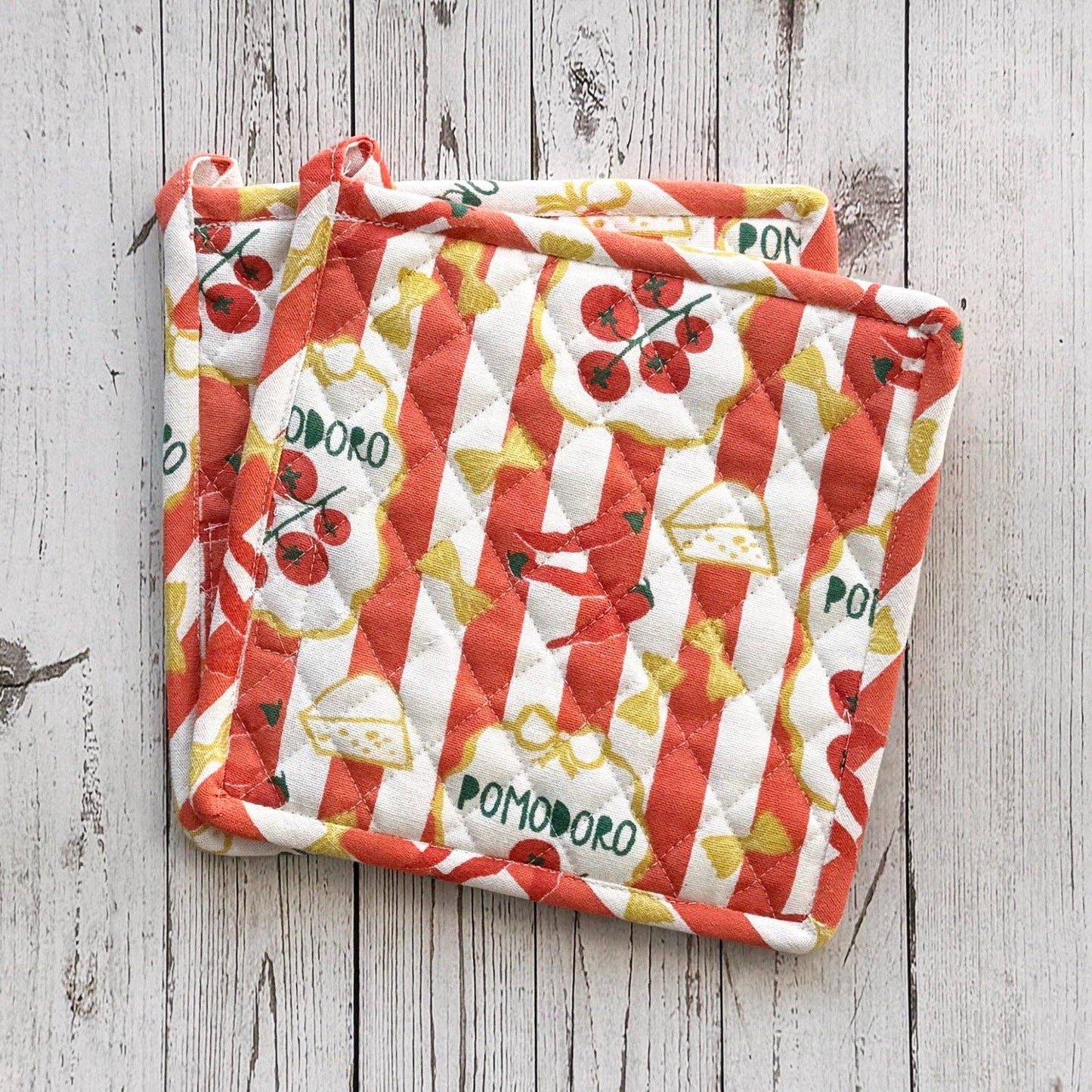 Pasta Pomodoro Cotton Pot Holder
