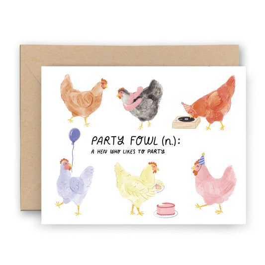 Party Fowl Birthday/Hen Party Card