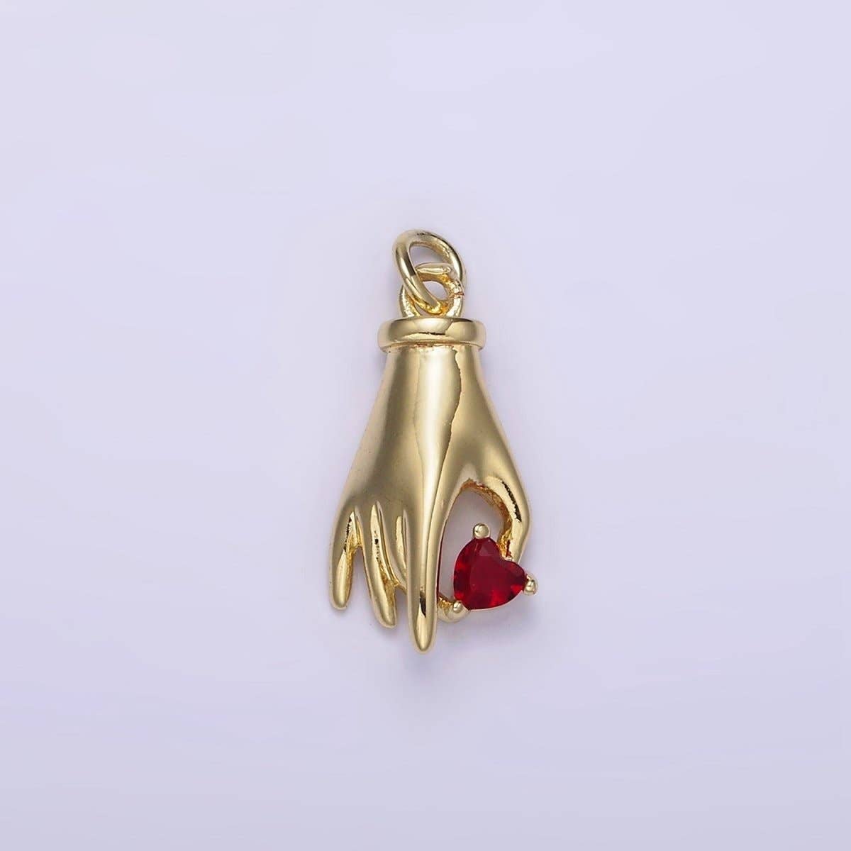 Heart in Hand Gold Filled Earrings