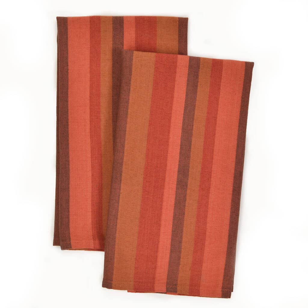 Hand Woven Guatemalan Kitchen Striped Towel Sets