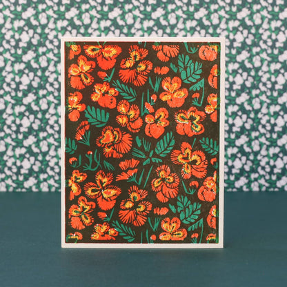 Flowers Letterpress Cards Set