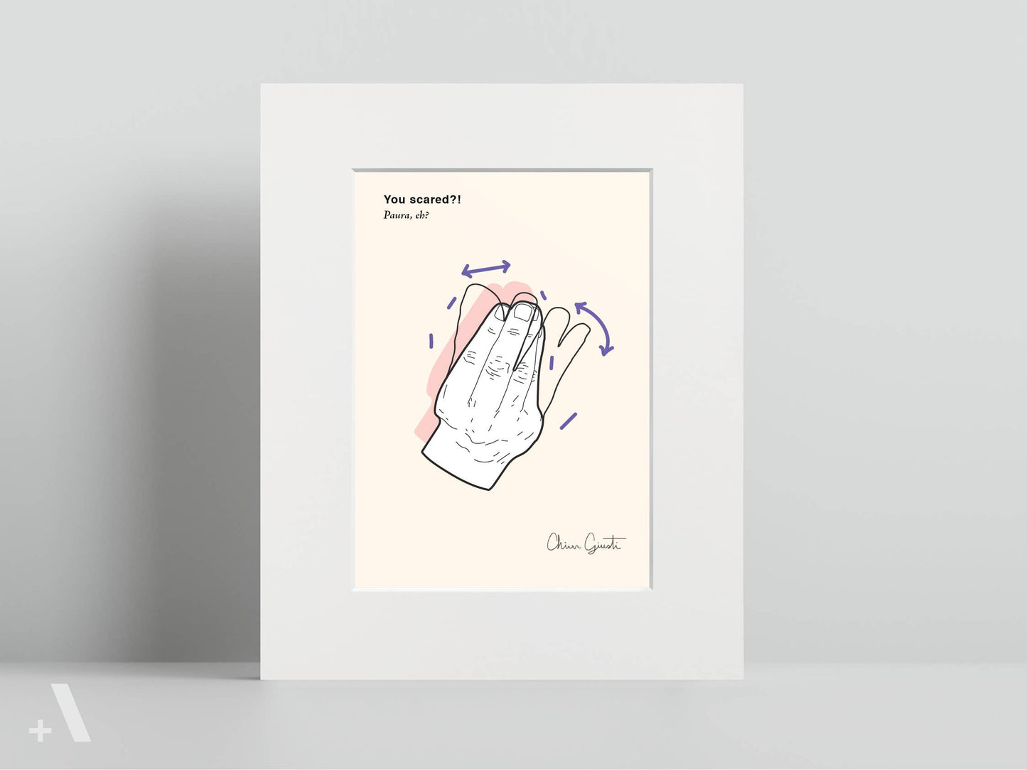 Italian Hand Gestures Illustrated Art Print