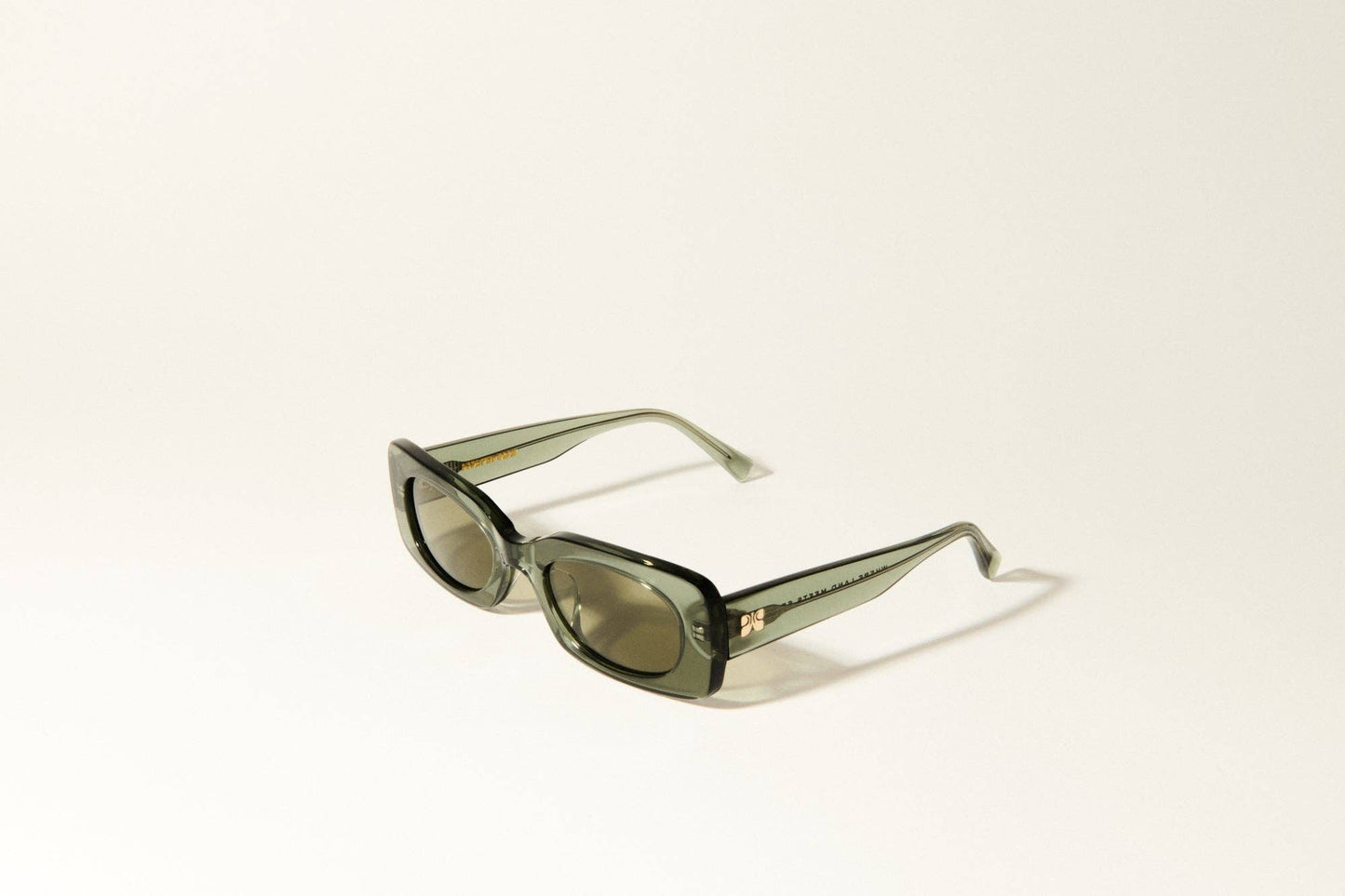 Iris - Green Rectangular Acetate Sunglasses