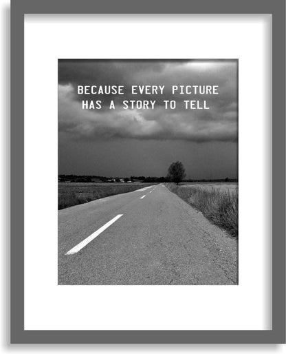 Matted Wood Picture Frame with Beveled Mat