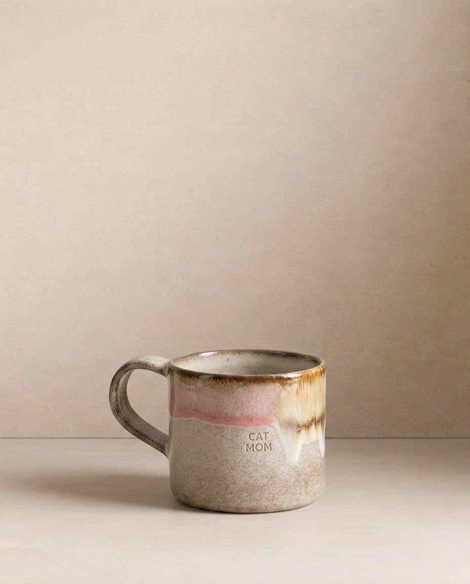Cat Mom and Dad Melting Ice Cream Mugs