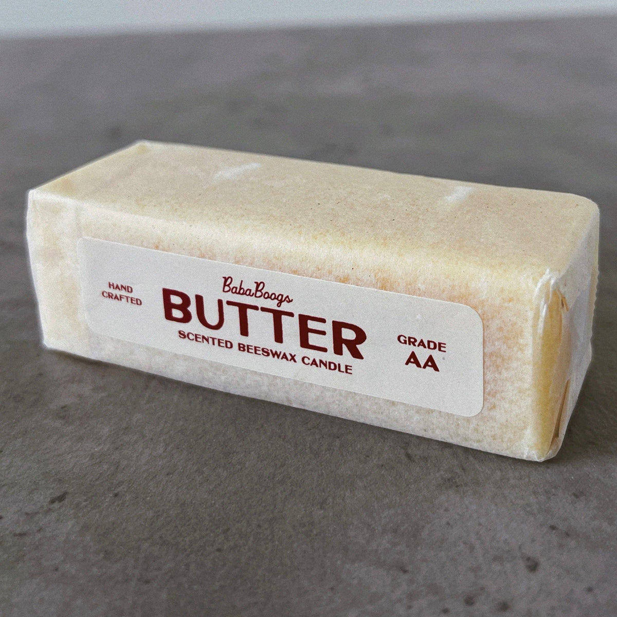 Butter Stick and Pad Beeswax Candle Duo