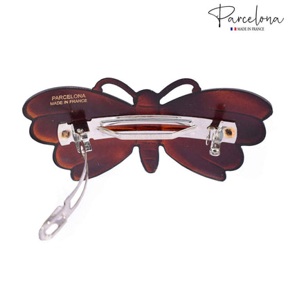 French Butterfly Shell Barrette