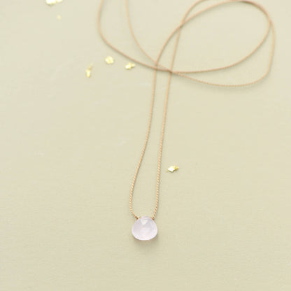 Delicate Teardrop Pendant Necklace