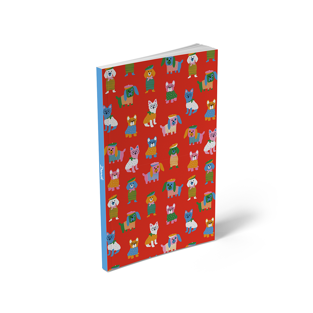 Paris Pups Layflat Notebook