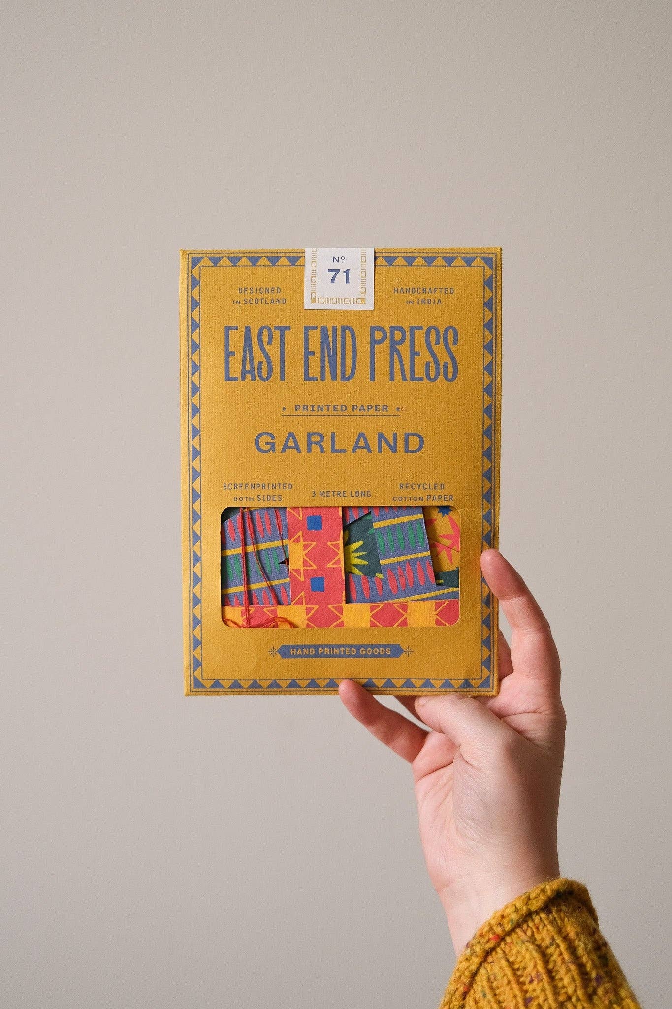 BRIGHT HAPPY BIRTHDAY SEWN GARLAND