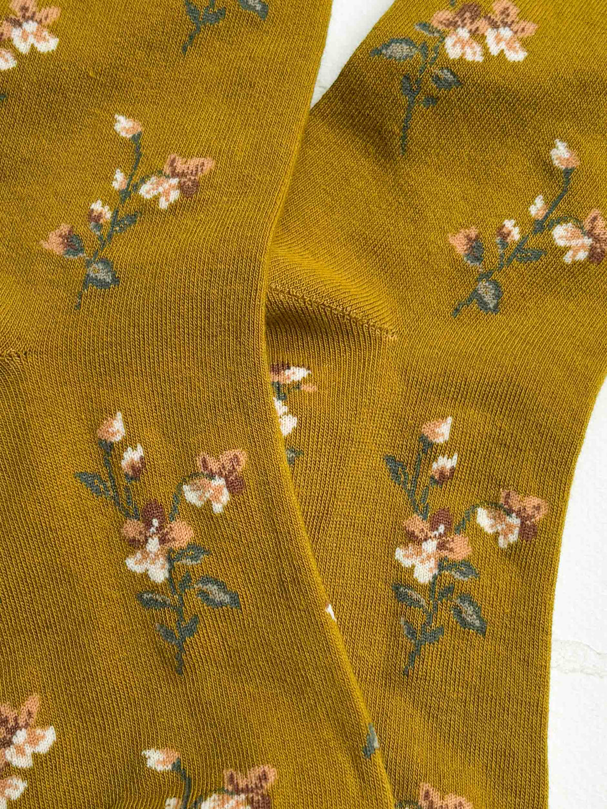 Vintage Style Floral Crew Socks