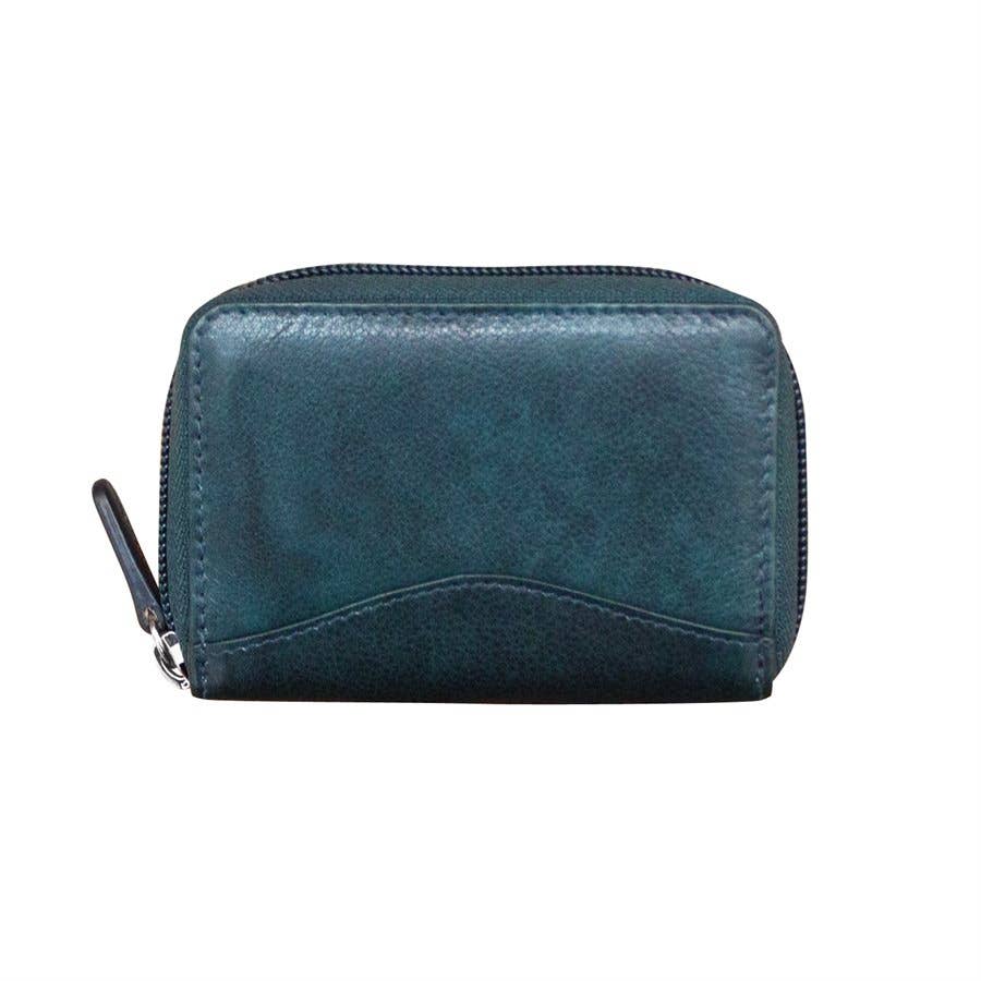 Leather Accordion Card Holder