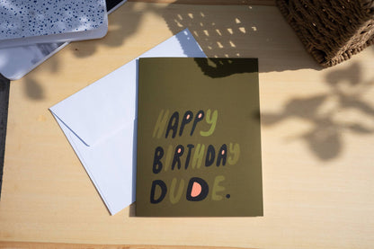 Birthday Dude Soft-Touch Notecard