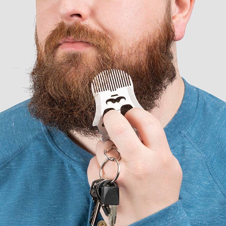 Beard Comb Multi-Tool Keychain