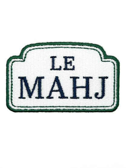 Le Mahj Mahjong Embroidered Iron On Patch