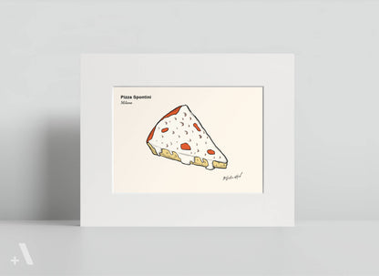 Pizzas of Italy Illustrated Art Print