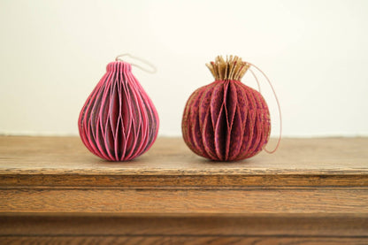 Pomegranate Honeycomb Paper Ornament