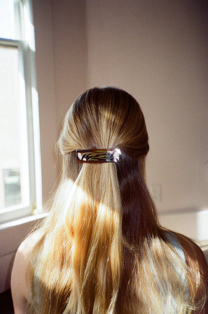 On The Vine Floral French Barrette Hair Clip