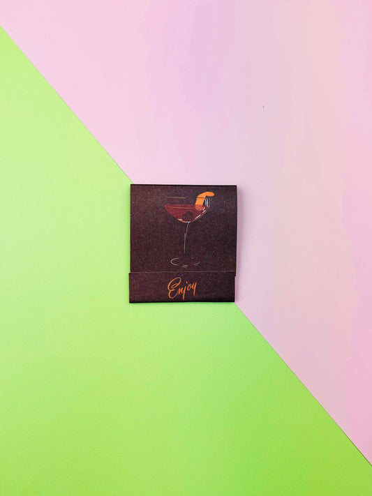 Manhattan Cocktail Matchebook