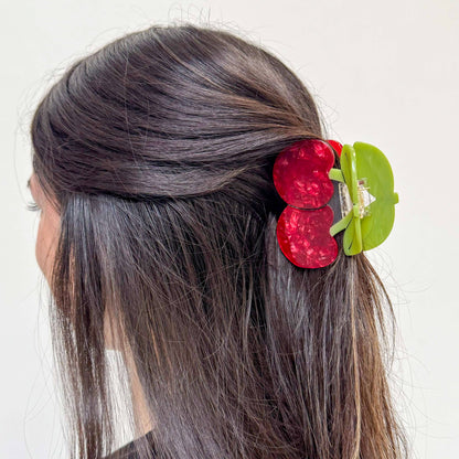 Large Maraschino Cherries Hair Claw Clip
