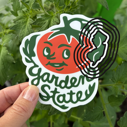 New Jersey Garden State Tomato Sticker