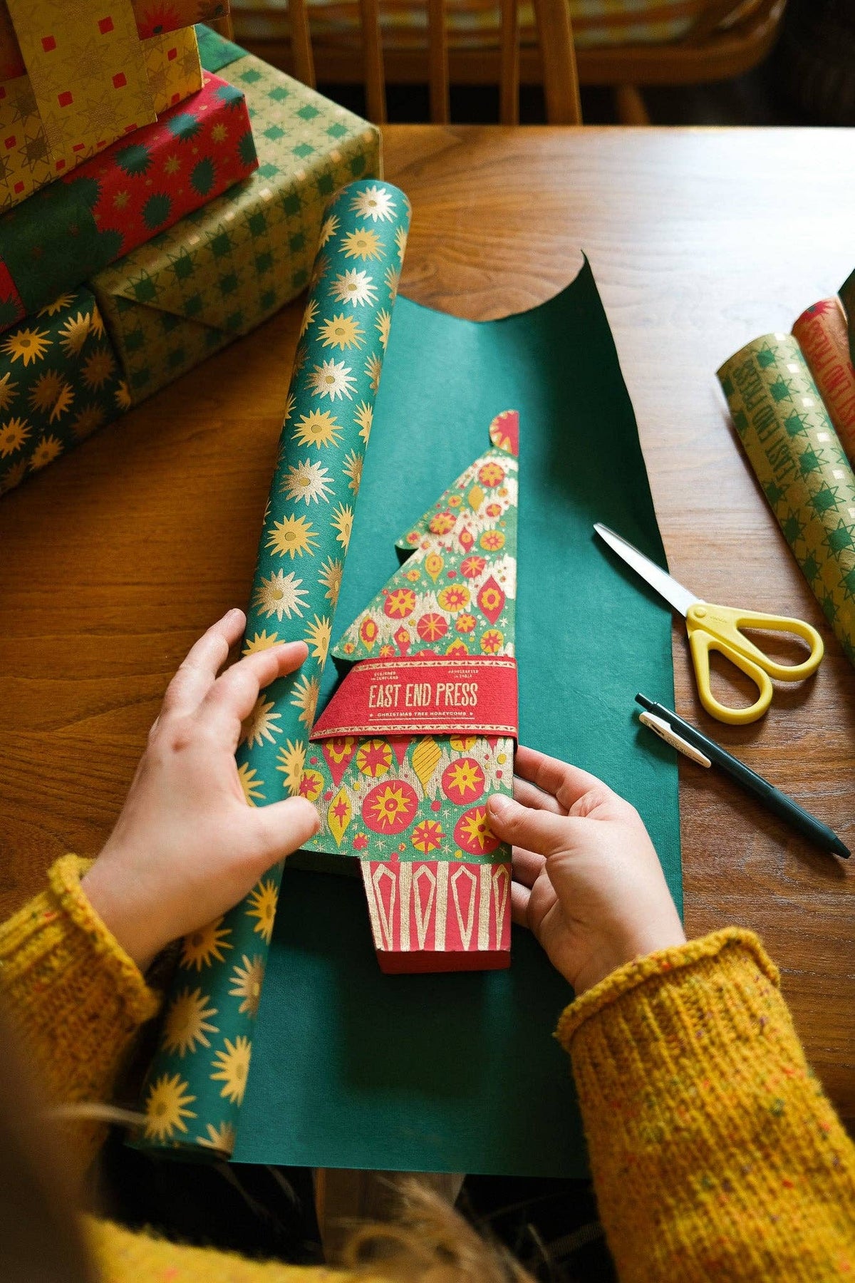 Christmas Tree Honeycomb Paper Decoration