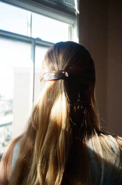 On The Vine Floral French Barrette Hair Clip