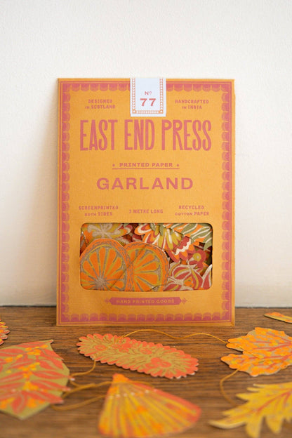 AUTUMN BLOOMS SEWN GARLAND