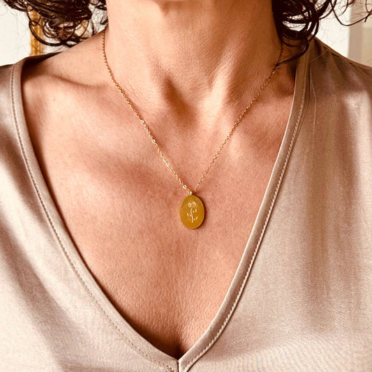 Birth Flower Necklace Series