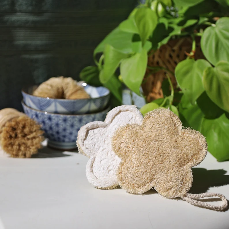 Natural Biodegradable Loofah & Cellulose Kitchen Sponge