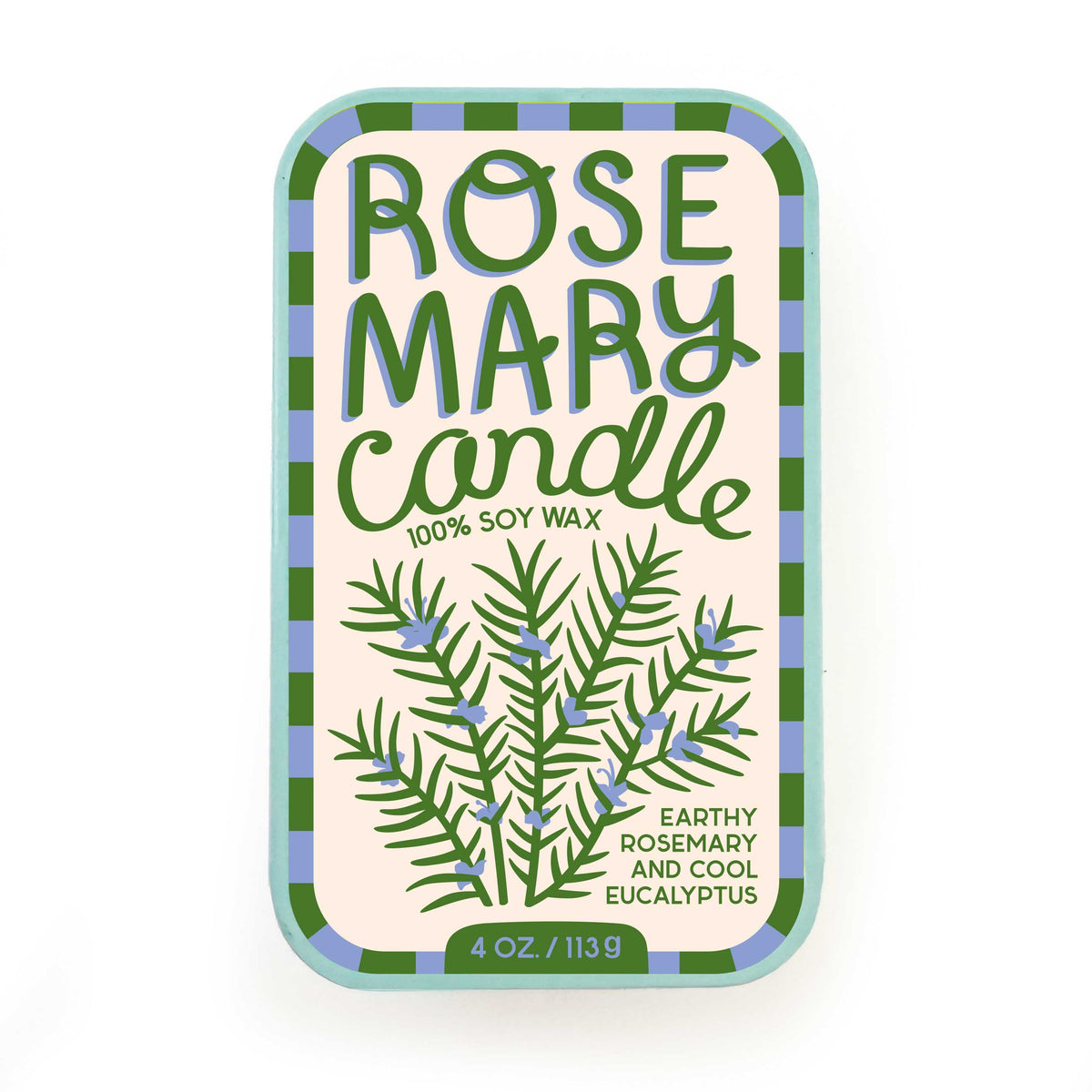 Rosemary Eucalyptus Soy Candle in Sardine Tin