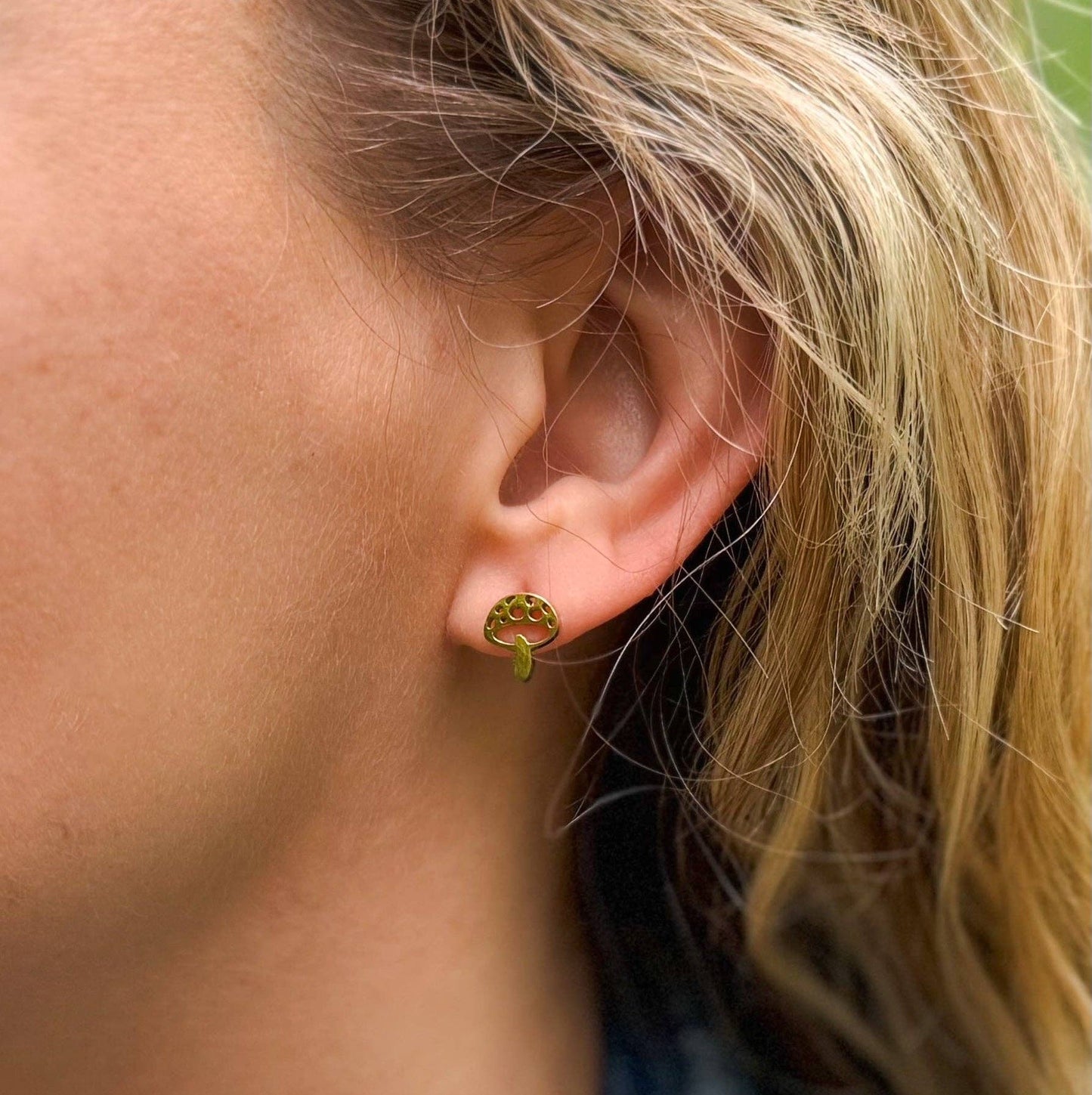 Cute Cartoon Mushroom Stud Earrings