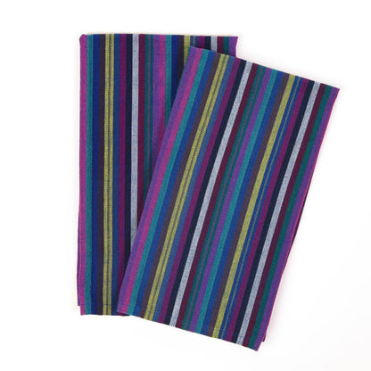 Hand Woven Guatemalan Kitchen Striped Towel Sets