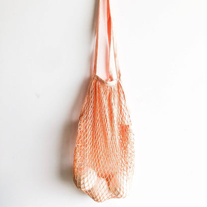 Reusable Organic Cotton Mesh Bag (Long Handle)