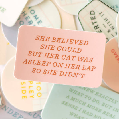 Funny Cat Lover Vinyl Sticker