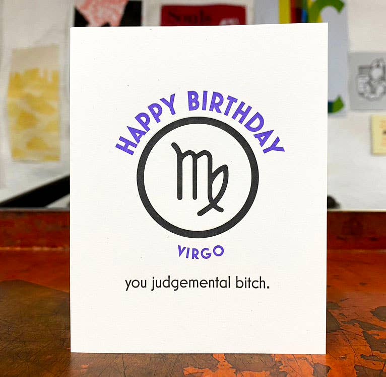 Virgo Birthday Greeting Card