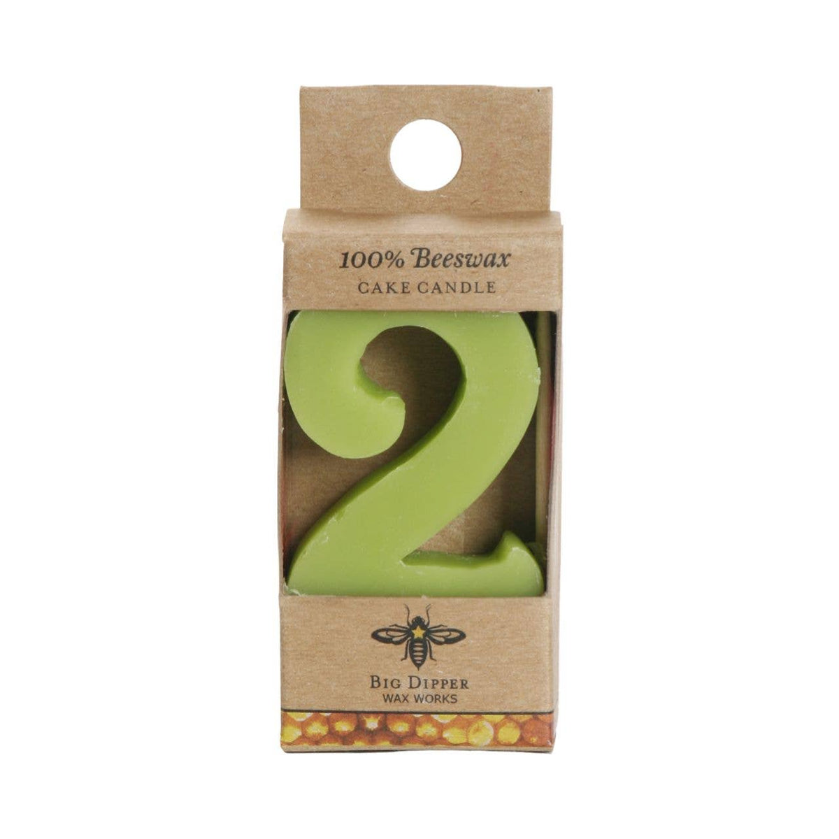 Beeswax Number Birthday Cake Candles