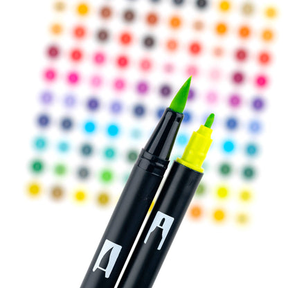 Tombow Dual Brush Pen Art Markers Bright 10 Pack
