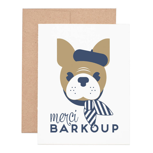 Merci Barkoup Thank You Greeting Card: Single