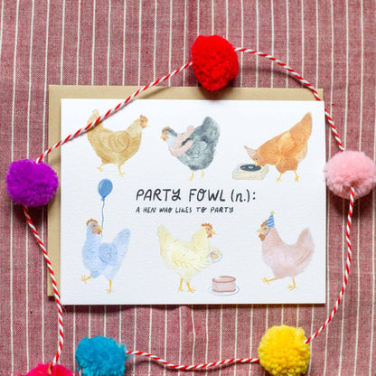 Party Fowl Birthday/Hen Party Card