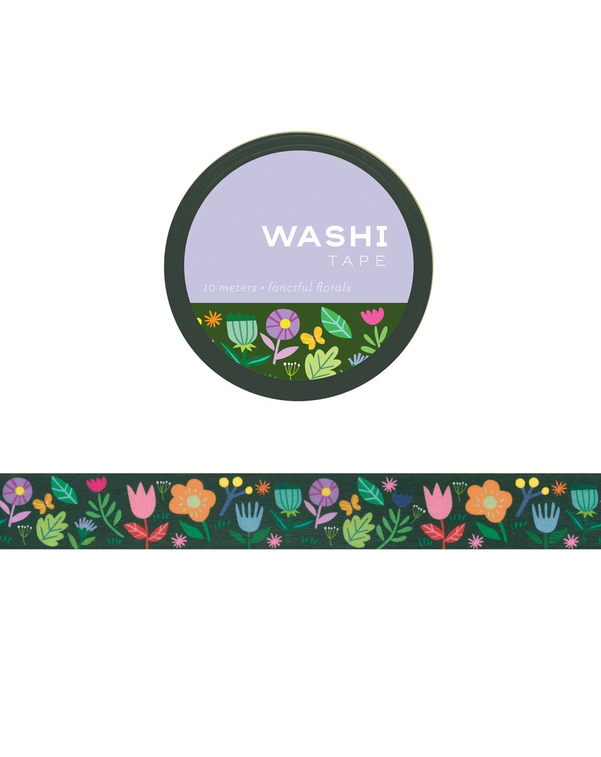 Fanciful Florals Washi Tape Roll