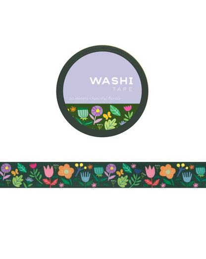 Fanciful Florals Washi Tape Roll