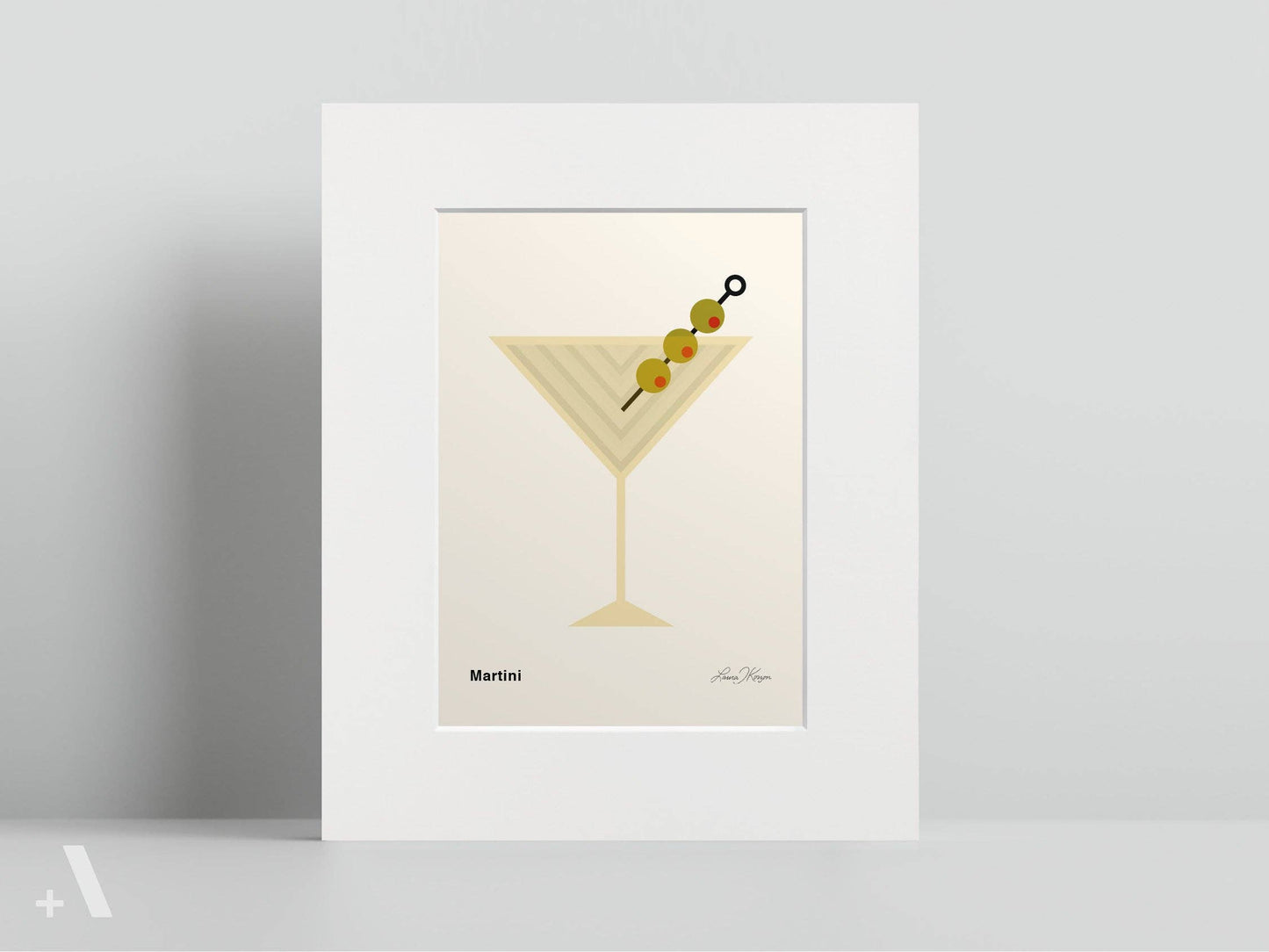 American Cocktails Illustrated Art Print