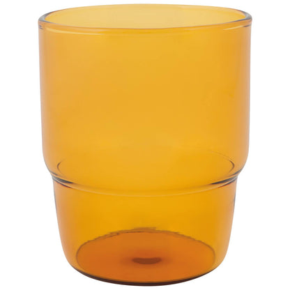 Amber Borosilicate Stacking Glass, 13 oz