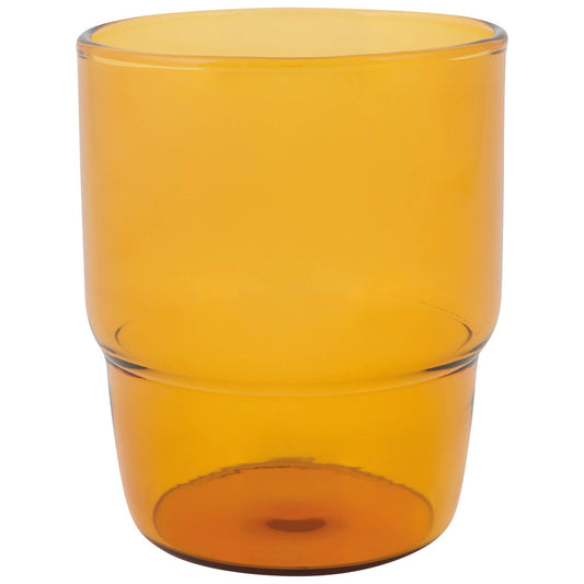 Amber Borosilicate Stacking Glass, 13 oz
