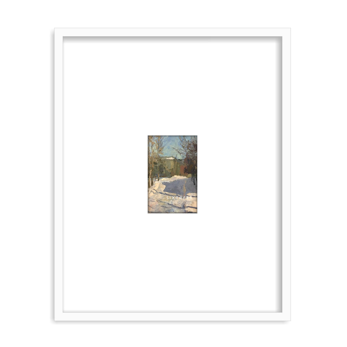Matted Wood Picture Frame with Beveled Mat