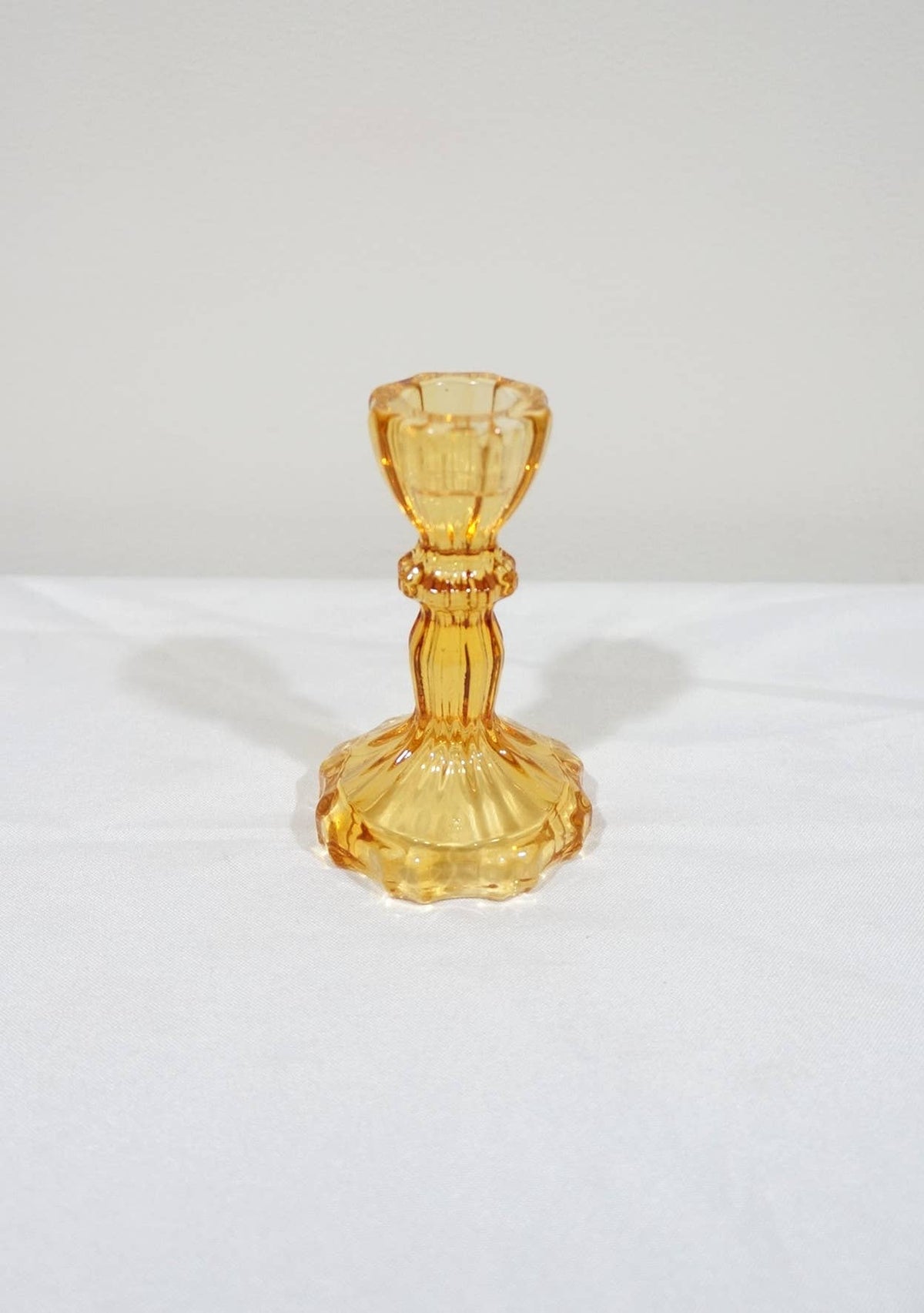 Glass Candlestick Holder, Taper Candle Stand