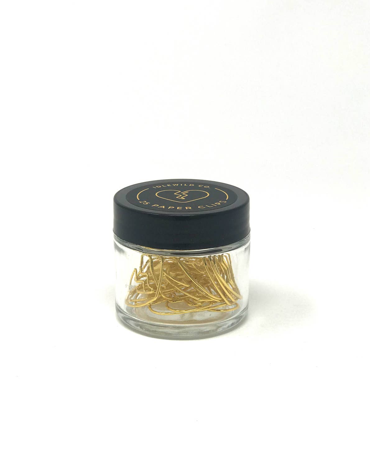 Broken Heart Gold Plated Paper Clips