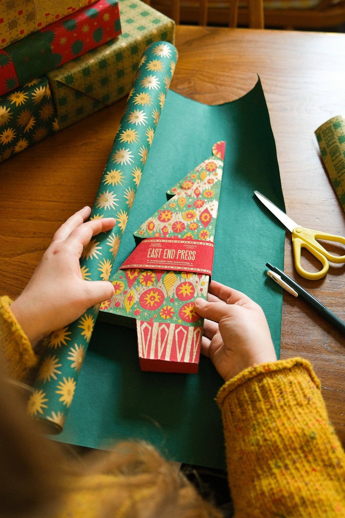 Christmas Tree Honeycomb Paper Decoration